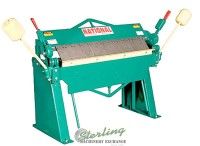 16 ga. x 8â€™National#U9616, (2)large counterweights, stop for repear bends, precision bearings on the apron, new, #SMU9616