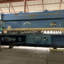 5/8" x 12’Atlantichydraulic shear, 39 back gauge, 40 squaring arm, hydraulic hold downs, #10805