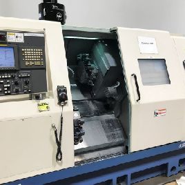 Miyano#ABX-64TH2, 2.5" diameter,(3) turrets,(2) Y-Axis slid,sub-spindle,Fanuc 16i,2004,#30235