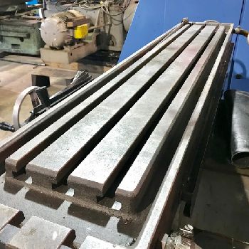 Sharp#VH25, plain horizontal/vertical miller,10.5" x 56.5 T-slotted table,4 HP,2005