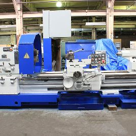 36 "x 80Poreba # TPK-90AX2M, husillo hueco, pulgadas / mm, 3 y 4 mordazas, 35 HP, 1994, # 155874