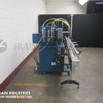 Filamatic#DAB-16-4, automatic 4 piston filler, 3-18 cycles per minute