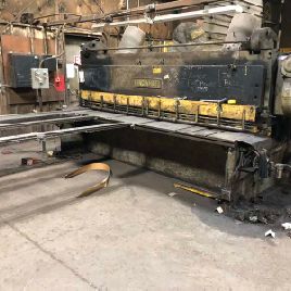 3/8" x 12’Cincinnati#2512, mechanical power squaring shear, 36 back gauge, 4 throat, 50 SPM, 15 HP