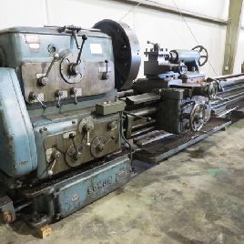 36" x 170Somua, heavy duty lathe,25 SOCS,4-Jaw 27 chuck,3 bore,800 RPM,#22192