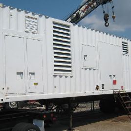 1000 KWCaterpillar # XQ1000G, # G3516, contenedor de 40 ', montado en remolque, 340 horas, 1993