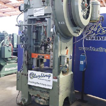 100 Ton,Minster#S1-100-24-30, press, air clutch &amp; brake, #8745