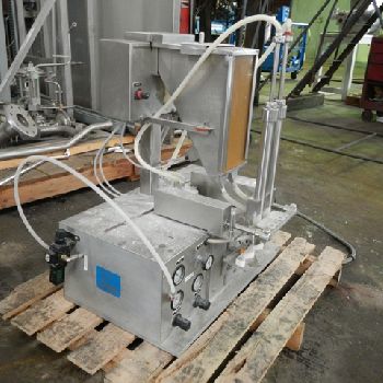 Cozzoli#PF2-TT, twin head powder filler, Stainless Steel, to 30 cpm, 50-75 gram fill range, +/- 1%, bench top, #41563