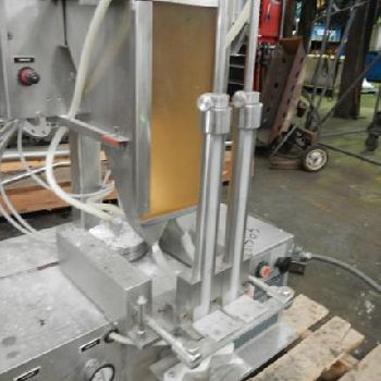 Cozzoli#PF2-TT, twin head powder filler, Stainless Steel, to 30 cpm, 50-75 gram fill range, +/- 1%, bench top, #41563