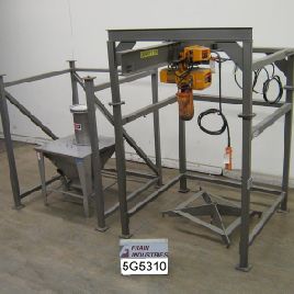 Bulk bag / Super sack unloading system,Hapman, capable of moving &amp; unloading bags with capacities up to 2000 lbs