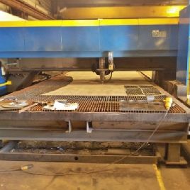 Tanaka#LMX2-TF2500, 2500 watt, 519" X,102 Y, Fanuc 16LA CNC, 1993, #25512