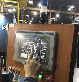 Metlsaw#S12-T6-20, 1" -6 plate thickness, AB Panelview Plus 1000, 2014, S39707