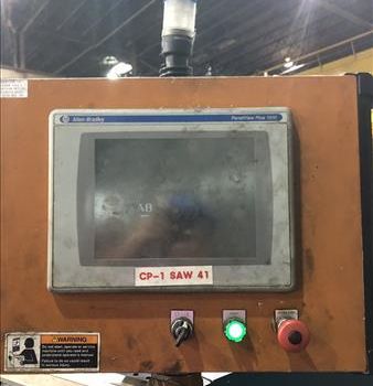 Metlsaw#S12-T6-20, 1" -6 plate thickness, AB Panelview Plus 1000, 2014, S39707