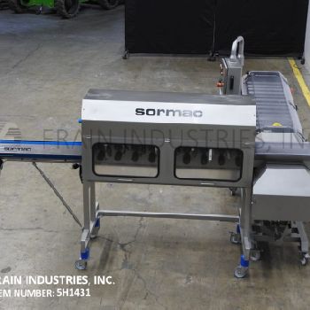 Sormac#KP60/WOS1A, peeler, topper and segmentor system, rated from 75-85 pieces per minute