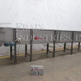 24" wide x 20’ long,Kamflex#810, Stainless Steel live bottom accumulation trough, 33 discharge height, .33 HP drive