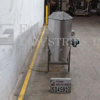 24" wide x 20’ long,Kamflex#810, Stainless Steel live bottom accumulation trough, 33 discharge height, .33 HP drive