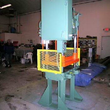20 Ton,GreenleeBros hydraulic press, 18" stroke, 23 SH, 24 x 34-1/2 table, 5 HP