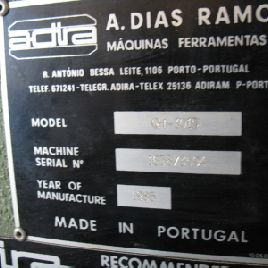 33 toneladas, Adira # QH-3015, upacting, cama de 5 'OA, 43 "BH, FOPBG, 1985