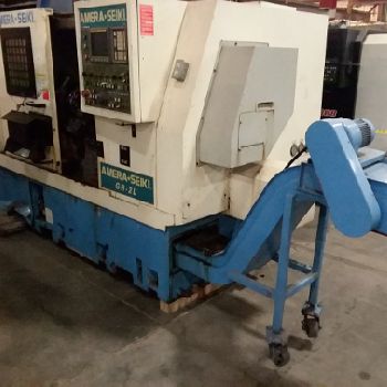 Amera-Seiki#GR-2L, Fanuc O-T,18" /11 swing,8 chuck,6 station turret,9-14 diameter turning,2001