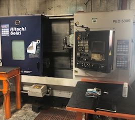 Hitachi-Seiki # SUPER-HICELL, à double broche, en direct. outillage, axe Y, commande de Seicos, très bien, 2002