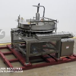 FMC#30PKT, 30 pocket continuous motion volumetric can filler, 100-350 containers per minute