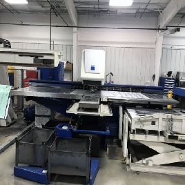 25 tonnás, Trumpf # TRUPUNCH-5000-1300, lyukasztógép, lapkészlet-betöltő & amp; unload sys, '08
