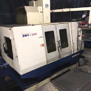 Daewoo #DMV-500, CNC VMC,24 ATC,40" X,20 Y,20 Z,CAT 40,Fanuc 21-M,turbo conveyor,S/N AV5S0594