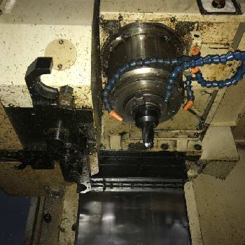 Daewoo #DMV-500, CNC VMC,24 ATC,40" X,20 Y,20 Z,CAT 40,Fanuc 21-M,turbo conveyor,S/N AV5S0594