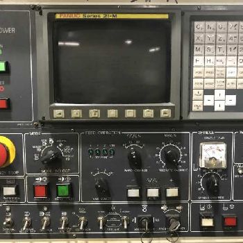 Daewoo #DMV-500, CNC VMC,24 ATC,40" X,20 Y,20 Z,CAT 40,Fanuc 21-M,turbo conveyor,S/N AV5S0594