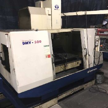 Daewoo #DMV-500, CNC VMC,24 ATC,40" X,20 Y,20 Z,CAT 40,Fanuc 21-M,turbo conveyor,S/N AV5S0594