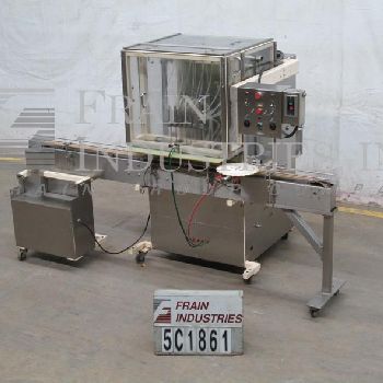 Filamatic#AL700CE, automatic, 6 head inline, controlled environment filler, 6-120 containers per minute