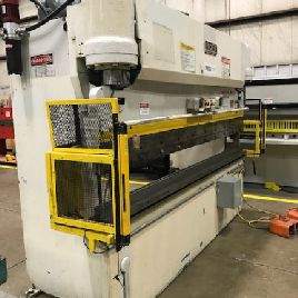 10 ga. x 10â€™Pacific#J90-10H, hyd press brake,90 ton,8â€™6" BH,7 stroke,6 throat,dual palm buttons,20 HP,one shot lube,#28230