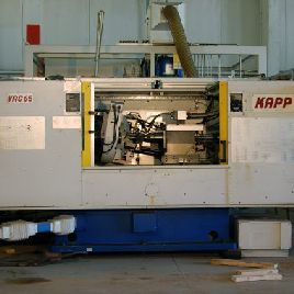 Kapp # VAC65, máquina de coronamiento de engranajes, diámetro exterior de 10 ", cara de 3.25 W, pieza de trabajo 20 OA L, 2001 (2 disponibles)