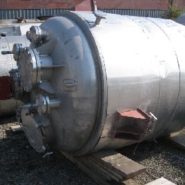 660 gal.Robert Sanderson&amp; Sons, 304 Stainless Steel kettle,60" diameter x 54 straight side,semi elloptical top &amp; bottom,58 psi,jacketed ’01,#38814