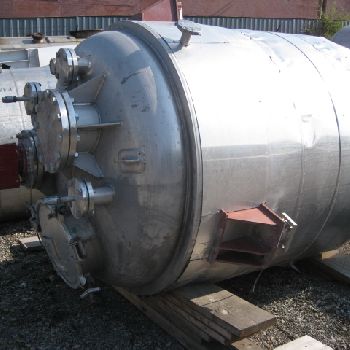 660 gal.Robert Sanderson&amp; Sons, 304 Stainless Steel kettle,60" diameter x 54 straight side,semi elloptical top &amp; bottom,58 psi,jacketed â€™01,#38814