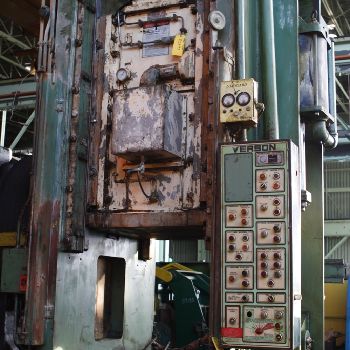 500 Ton,Verson#E-S1-500-SP, SSSC press,10" stroke,37 SH,air clutch &amp; brake,#62393
