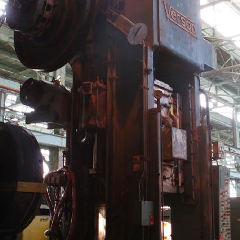 500 Ton,Verson#E-S1-500-SP, SSSC press,10" stroke,37 SH,air clutch &amp; brake,#62393
