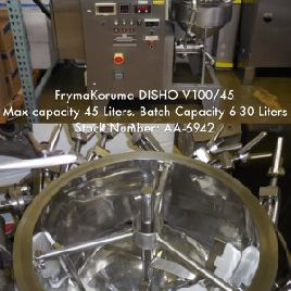 FrymaKoruma # DISHO-V100 / 45, 1.6 pies cúbicos procesador, 45 litros, capacidad de lote de 30-60 litros