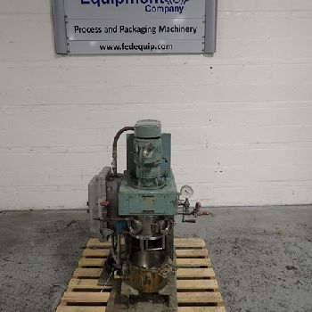 Premier#PLM5, Planetary Mixer, Stainless Steel, 5 liter jacketed mixing can, vacuum cover, 230 V., #3056-3