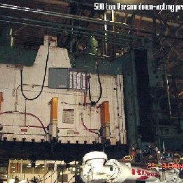 500 Tonnen, Verson, 108 "x 96 Bett, 30 Takt, 76 DL, 1992