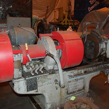 4"Landis, 2-1/8 -4 pipe cap,5.5 chuck bore,24 carriage travel,5 HP,clnt,pipe dies,#28465