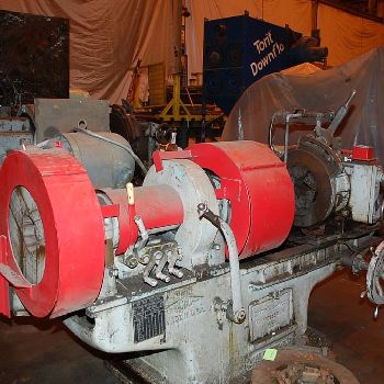 4"Landis, 2-1/8 -4 pipe cap,5.5 chuck bore,24 carriage travel,5 HP,clnt,pipe dies,#28465