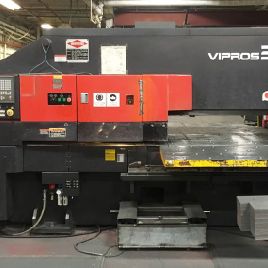 22 tonna, Amada # VIPROS-255, Fanuc 18P, 50 "x 50,31 állomás, 3 A / I, gömbcsík, szerszám, 1998, # 29497
