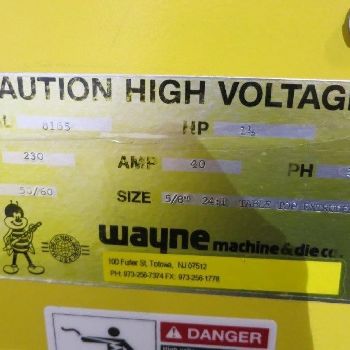 5/8"Wayne, table top extruder, lab monofilament line, 24:1 L/D, 2 barrel,4 die, #16213J