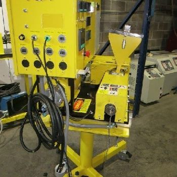 5/8"Wayne, table top extruder, lab monofilament line, 24:1 L/D, 2 barrel,4 die, #16213J