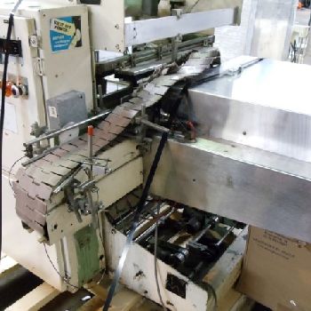 Omega #DL27, dual lane shrink bundler,13-37 bundles/minute,60-150 containers/minute,right angle infeed,#35532