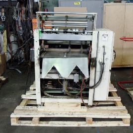 Omega #DL27, dual lane shrink bundler,13-37 bundles/minute,60-150 containers/minute,right angle infeed,#35532