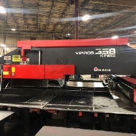33 Ton,Amada#VIPROS-358-KING-II, 58 station, 4 A/I, CNC turret punch, Fanuc 18P, 2000