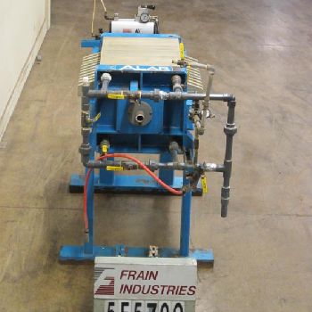 19-1/4" x 19-1/4 x 2-1/4AlarEngineering Corp #MICRO-KLEAN, plate &amp; frame filter press, (11) recessed polypropylene plates