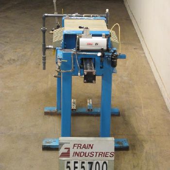 19-1/4" x 19-1/4 x 2-1/4AlarEngineering Corp #MICRO-KLEAN, plate &amp; frame filter press, (11) recessed polypropylene plates