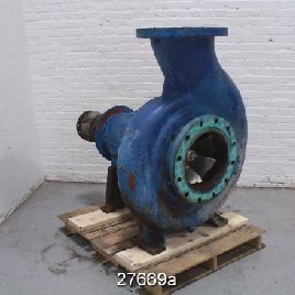 Goulds # 3175, 14x14x22h, carcasa de hierro dúctil, impulsor de acero inoxidable de 6 paletas de 22-3 / 8 "de diámetro, caja de relleno de acero inoxidable, sello dinámico, # 27669